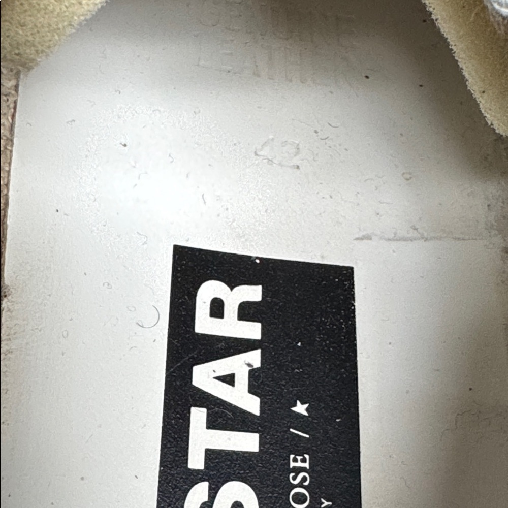 Golden Goose Dad Star Gold Leather and mesh Sneakers - Picture 5 of 6